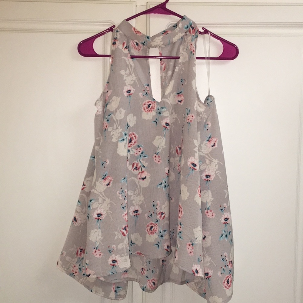 Lush Bell Sleeve Floral Blouse